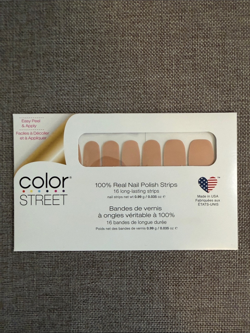 Color Street Peachy Nude Nail Polish Strips